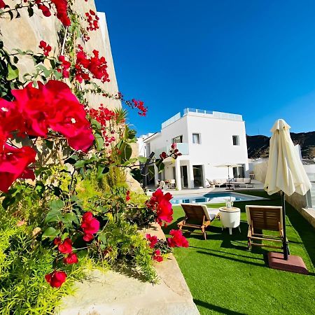 Dream Villa With Heated Pool, Rooftop & Ocean Views Mogan Exterior photo